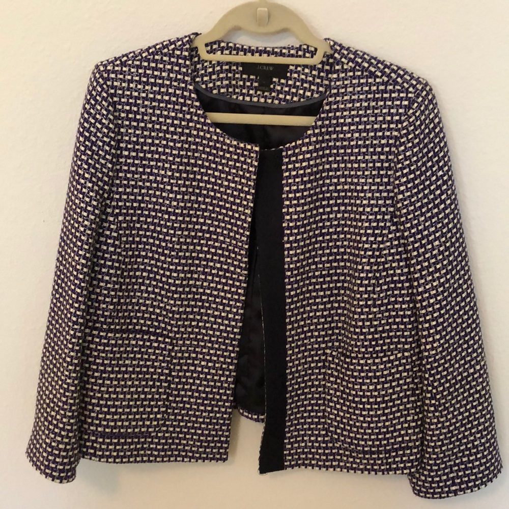 JCrew blazer in sparkle tweed SZ 14